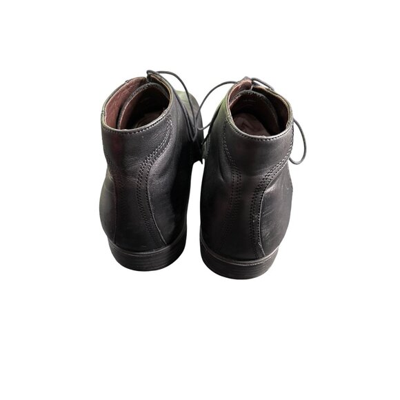 Gorgeous Johnston & Murphy Black Sheep Skin Leather Chukka Boots 12 - Picture 4 of 9